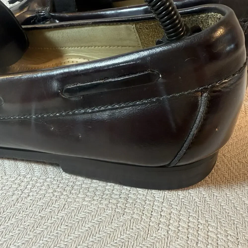 Cole Haan Shoes Tassel Loafer Mens 9.5 D Pinch Leather Preppy Business Casual